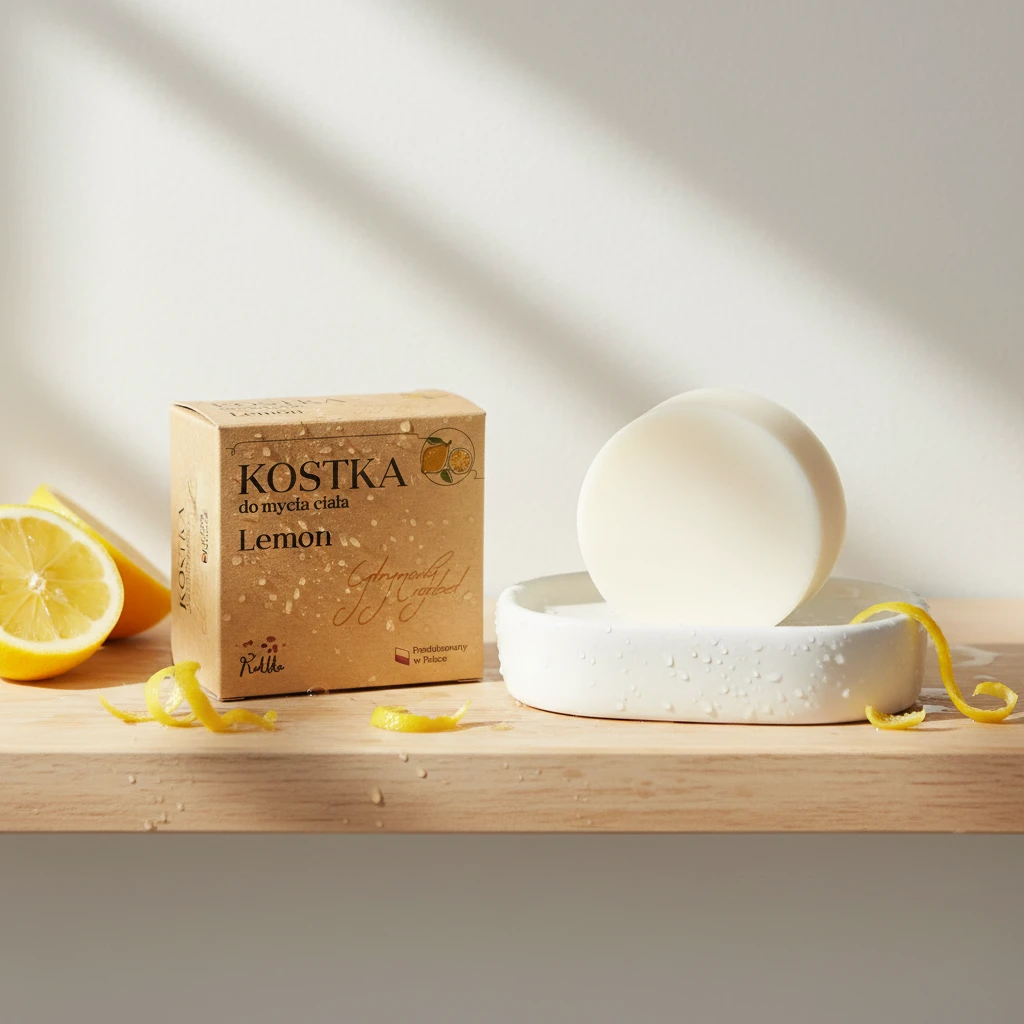 kostka do mycia ciała lemon Kokliko