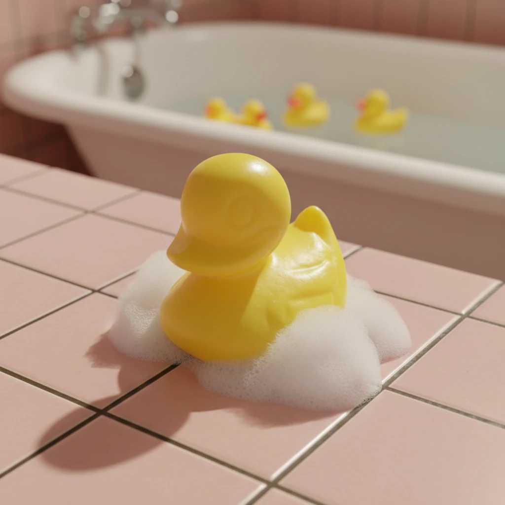 mydło Żółta kaczka o zapachu pomelo 25g Mydełko Żółta kaczka o zapachu pomelo 25g w łazience