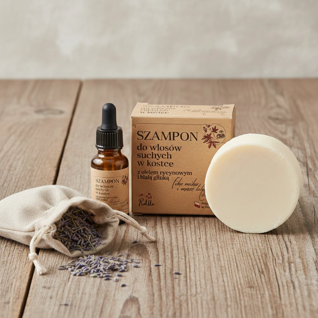 szampon w kostce do włosów suchych – awokado Kokliko szampon naturalny w kostce do włosów suchych – awokado, olej rycynowy Kokliko